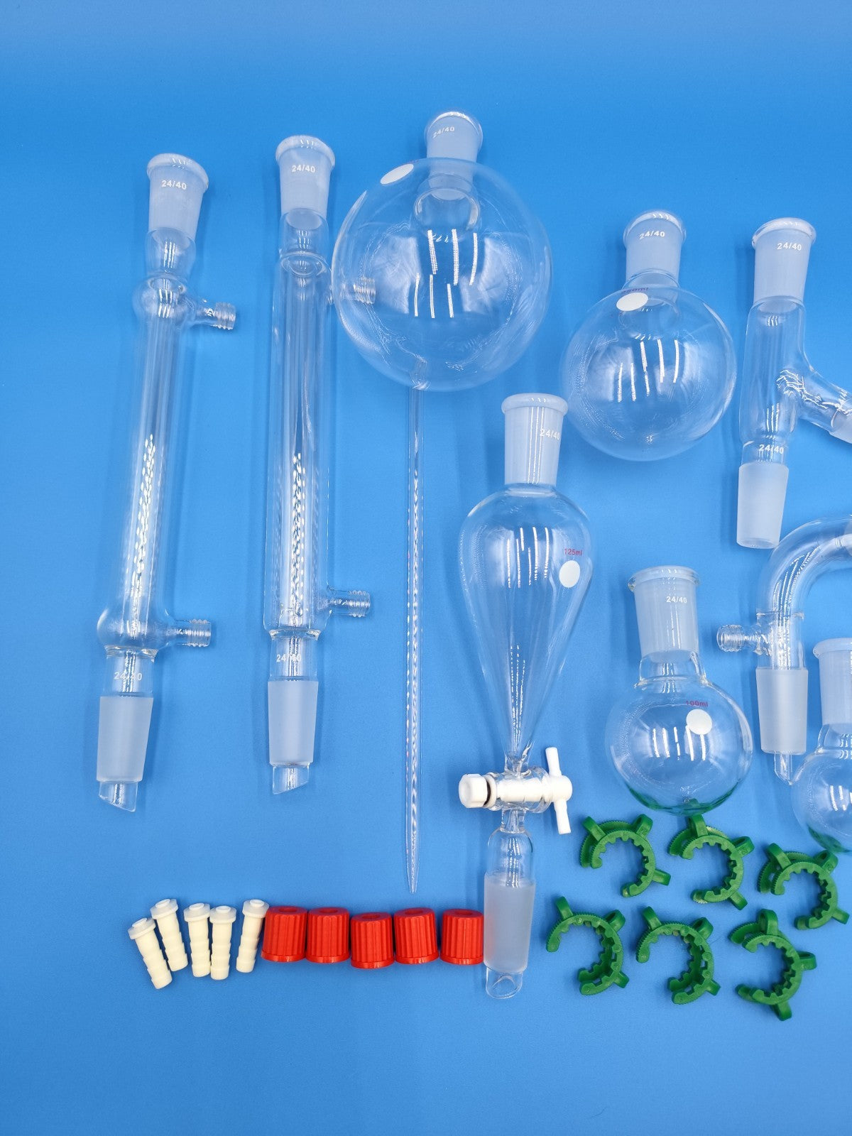 glass preparation apparatus kit organic chemistry distillation kit 38 pcs