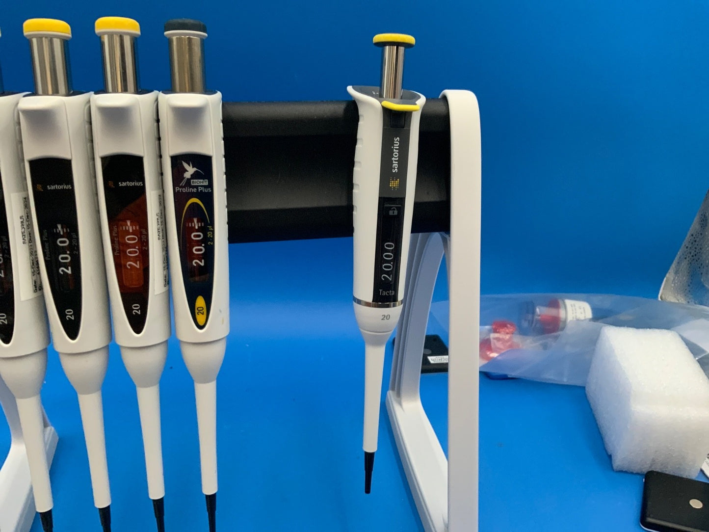 Sartorius Biohit Single Multi Channel Adjustable Pipette TESTED working Stand