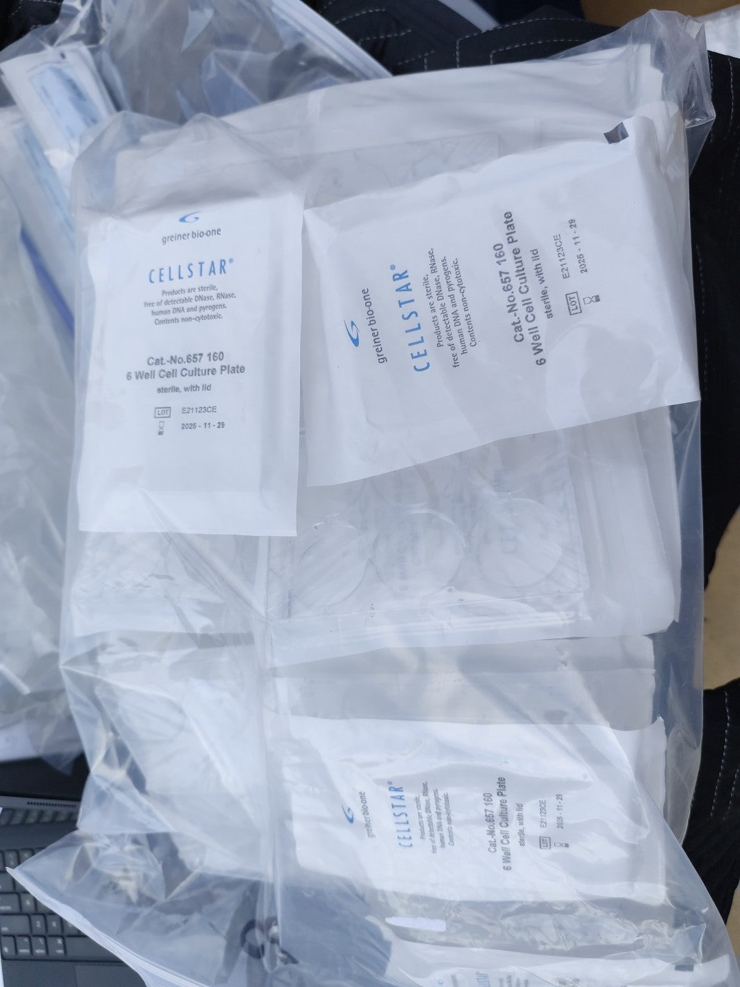 Greiner Bio-one Cellstar 6 Well Tissue Culture Plate About 50 Pcs #657160