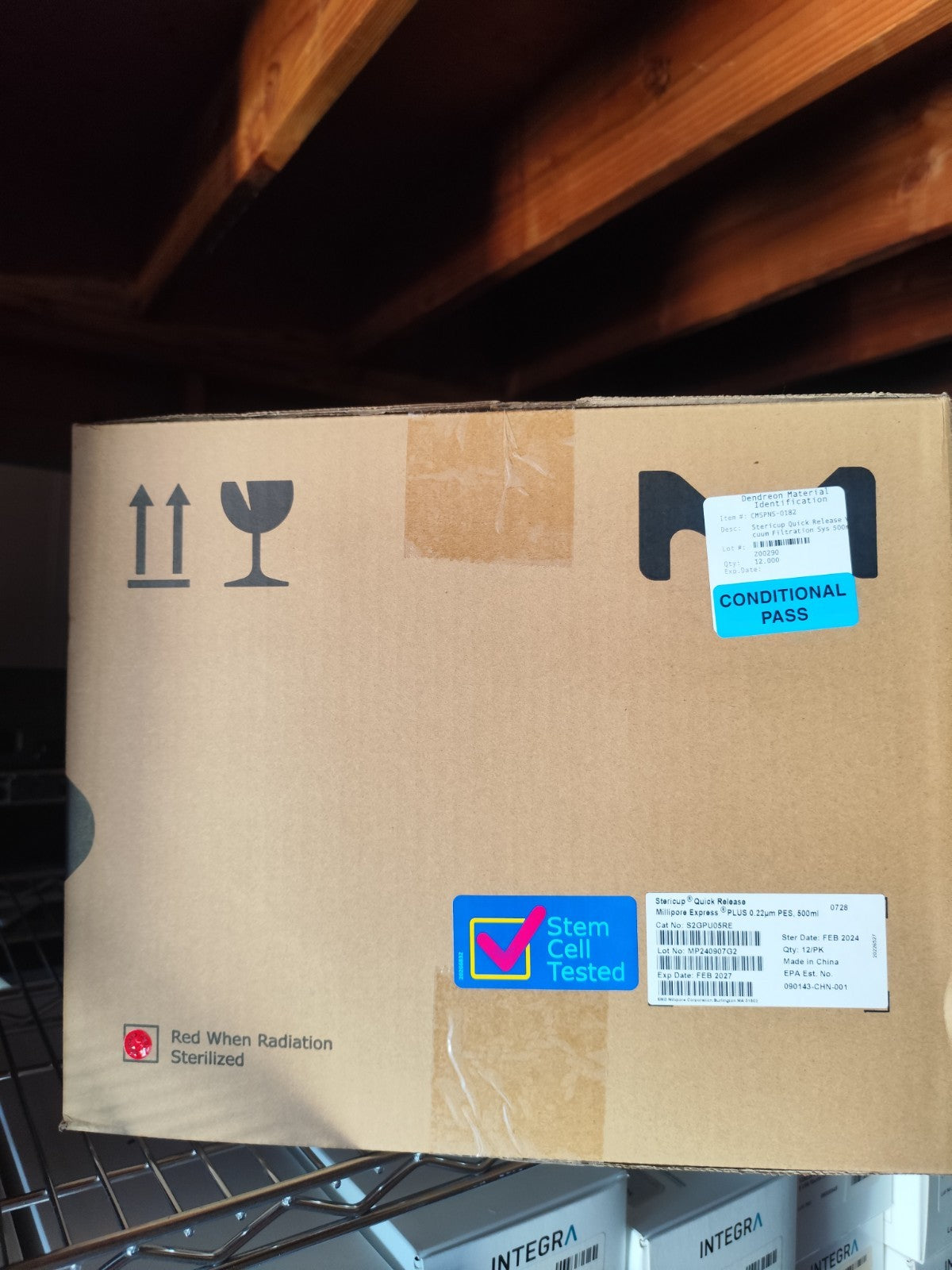 s2gpu05re Millipore Express Plus 0.22um PES 500ml Stericup  Cs 12 Expi 2027