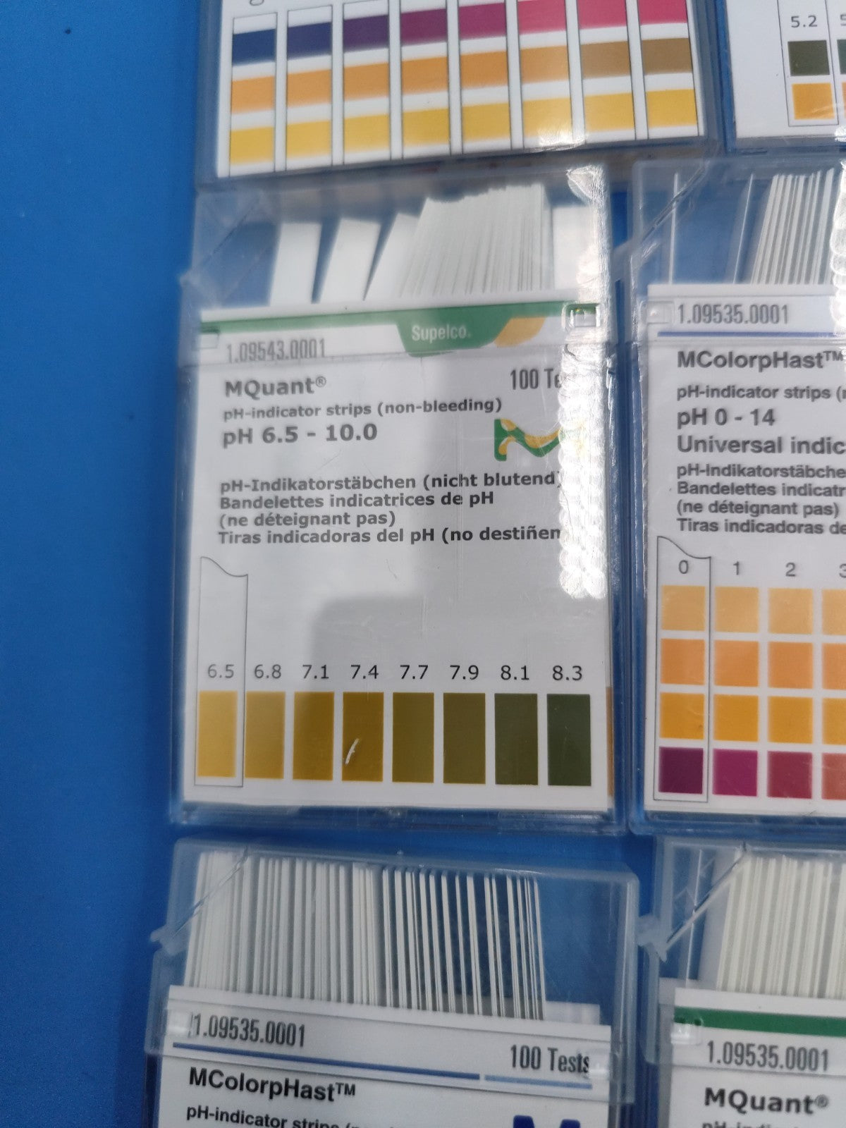Lot Of pH Testing Paper Strips Indicator Millipore Supelco Etc