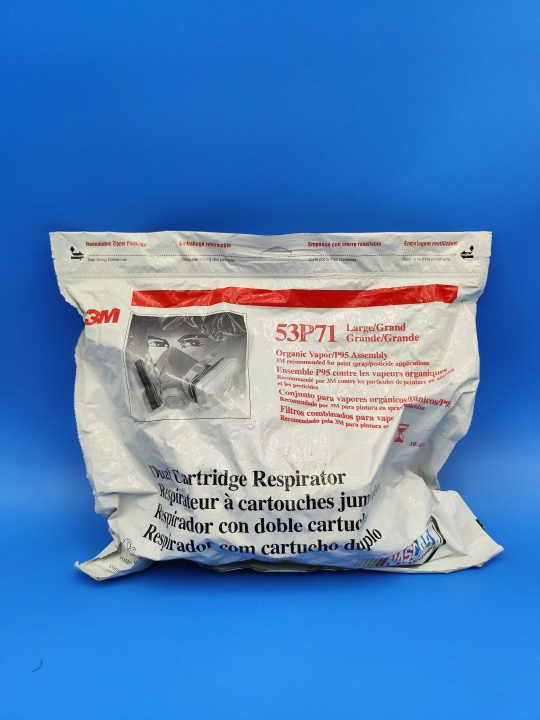 53p71 Disposable Half Face Respirator 3M Large 