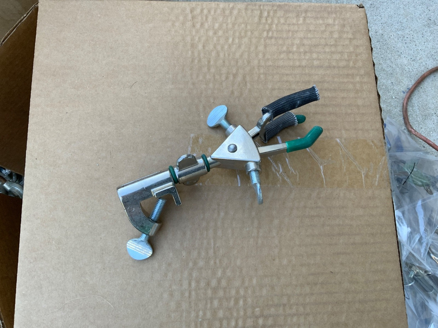 laboratory clamp or ring for column flask etc