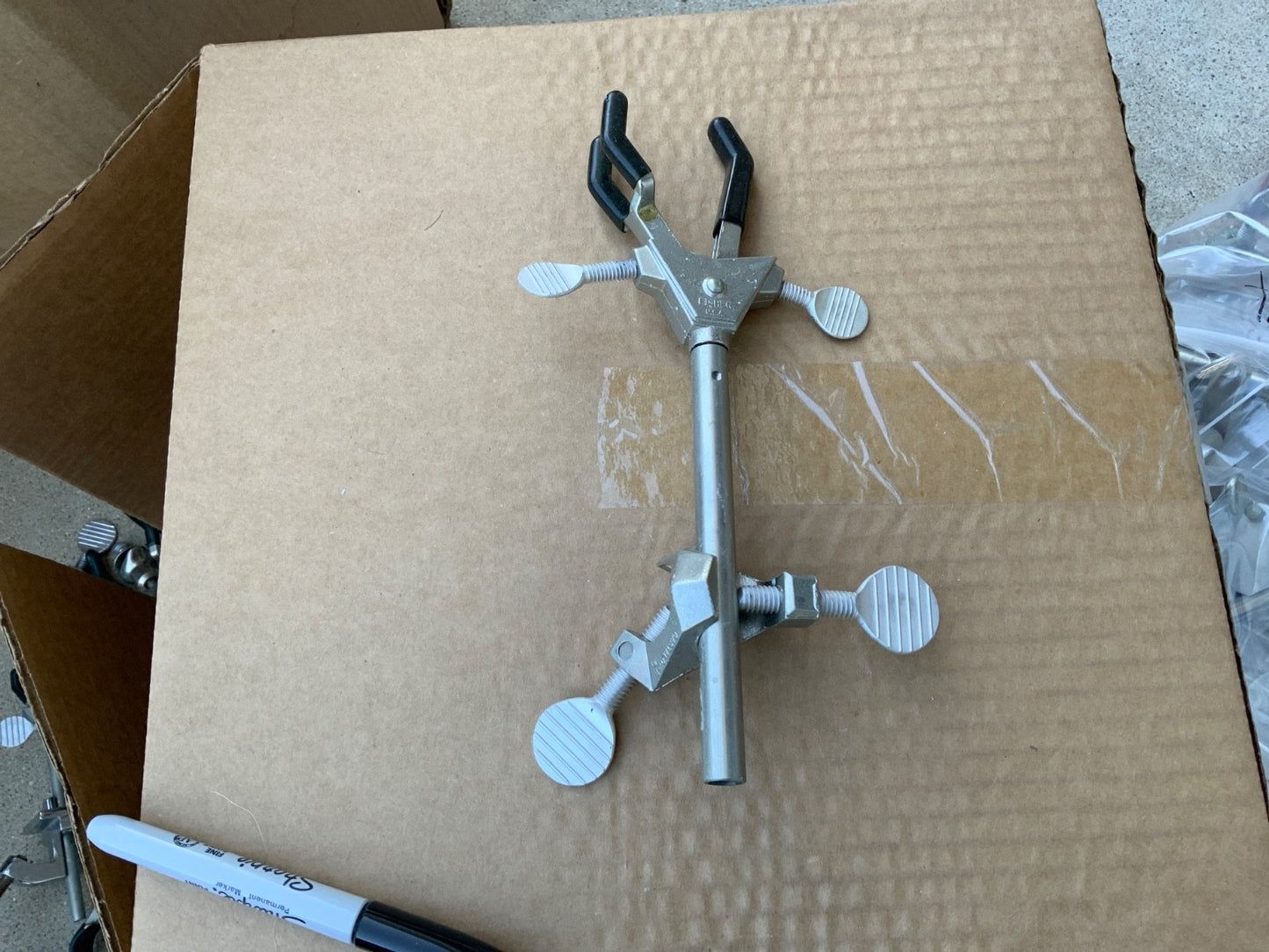 laboratory clamp or ring for column flask etc