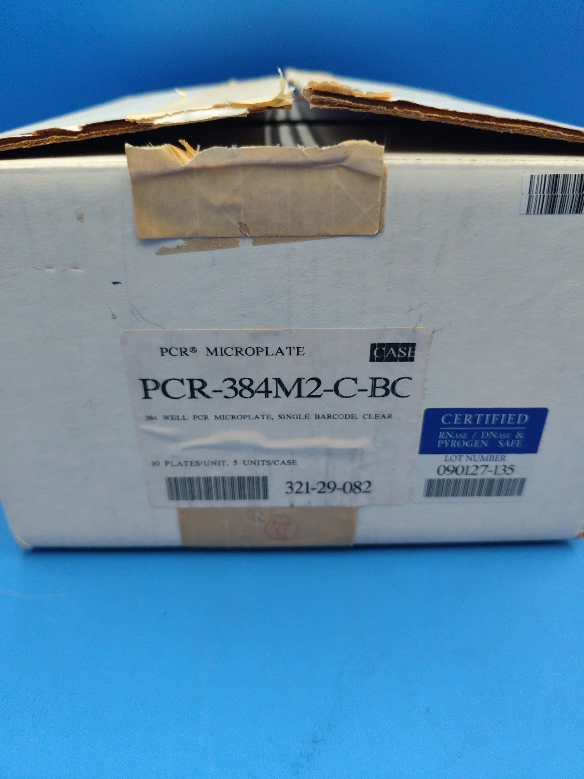 PCR-384M2-C-BC Axygen 384-Well Polypropylene PCR Microplate W Single Barcode 