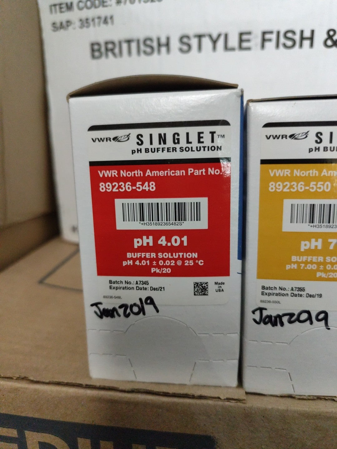 Vwr pH Buffer Solution For Calibration 4.01 7.00 10.01 Total 3 Pack Of 20 Each