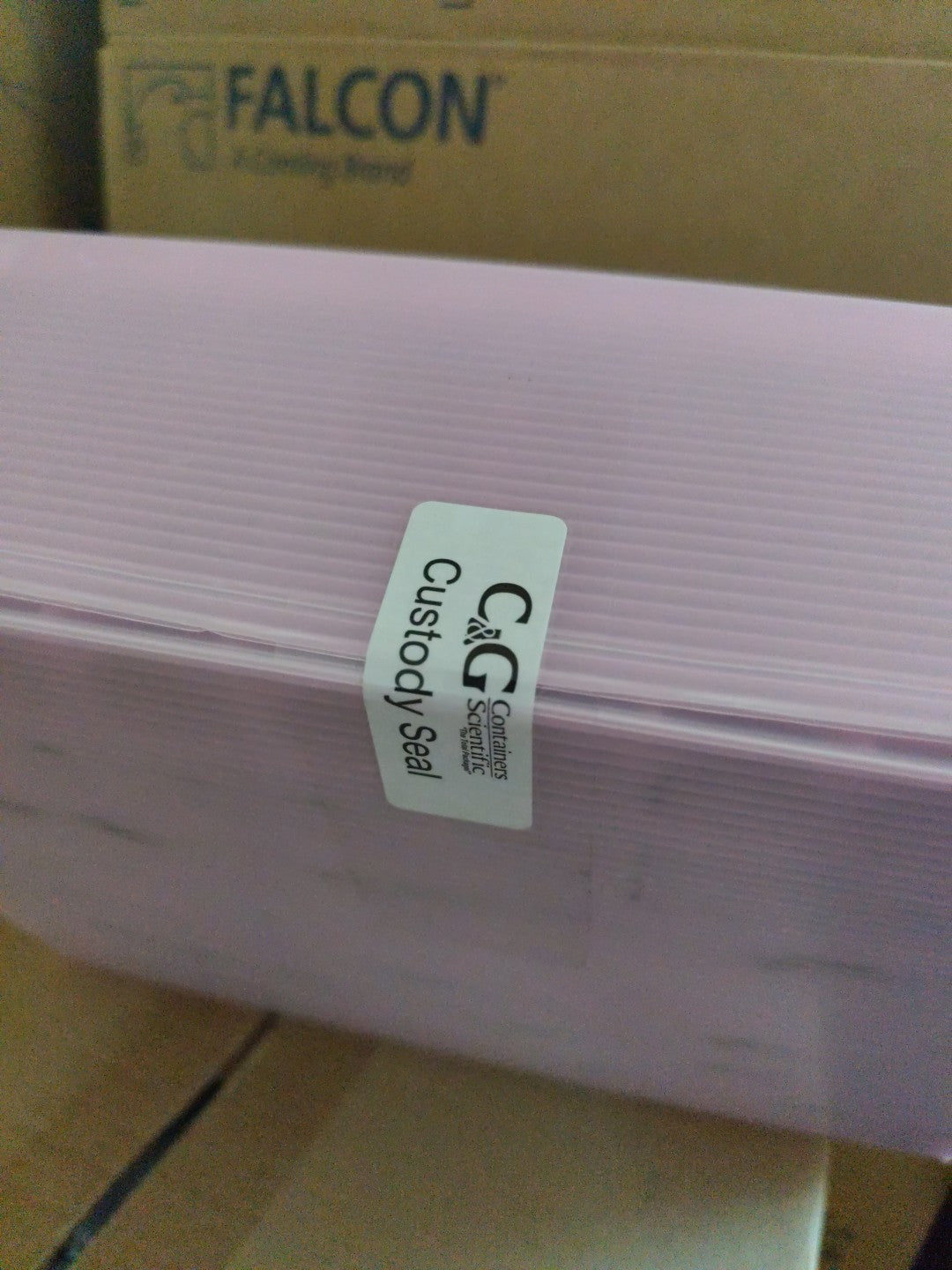 C&G Containers Scientific 40ml Amber Borosilicate w. White Lid Full Case 80 Pcs