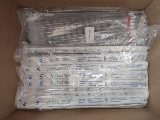 case of 5 ml And 10 ml Serological Pipet VWR Celltreat
