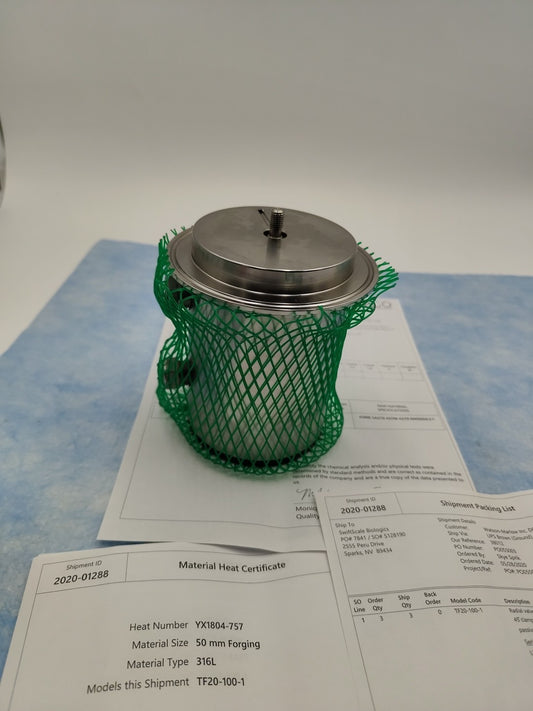 Asepco radial valve pneumatic actuator 2" Normally Closed W/Leak Indicator 304