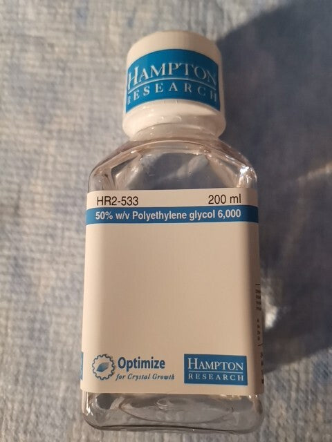 HR2-533 50% w/v Polyethylene glycol 6,000 200 mL