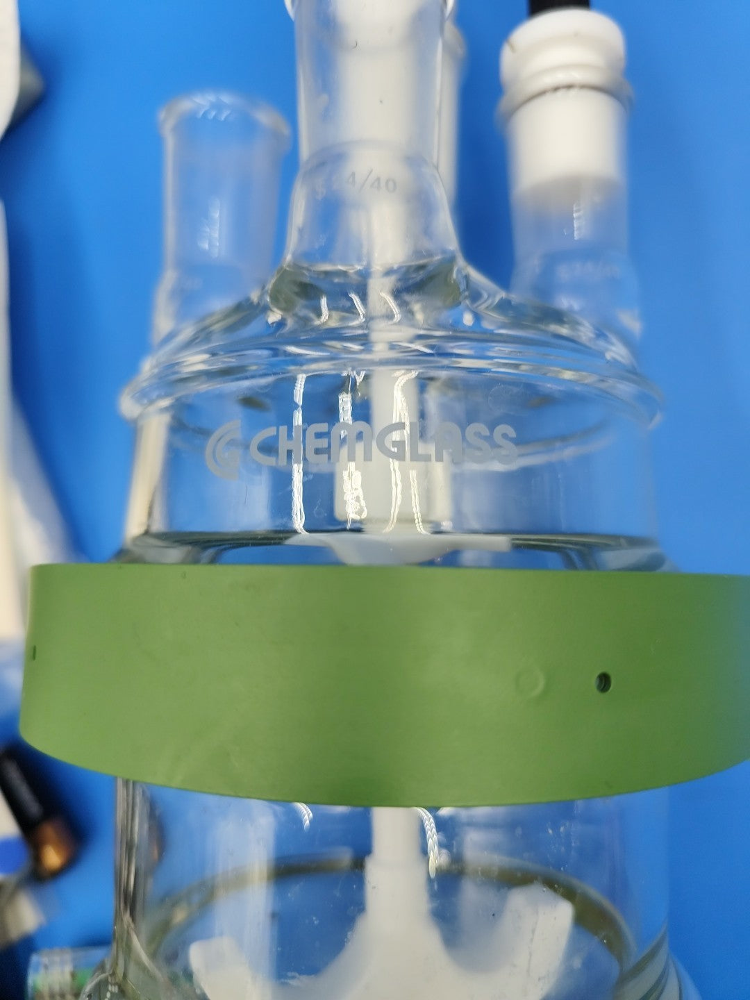 Chemglass Jacketed 500 ml Reactor Bioreactor Used No Chip