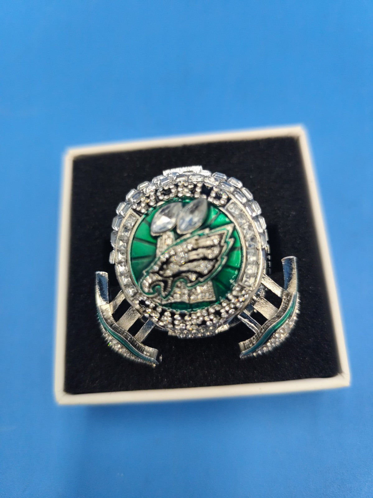 Hurts Eagles Fan Collectors Ring Superbowl Champions