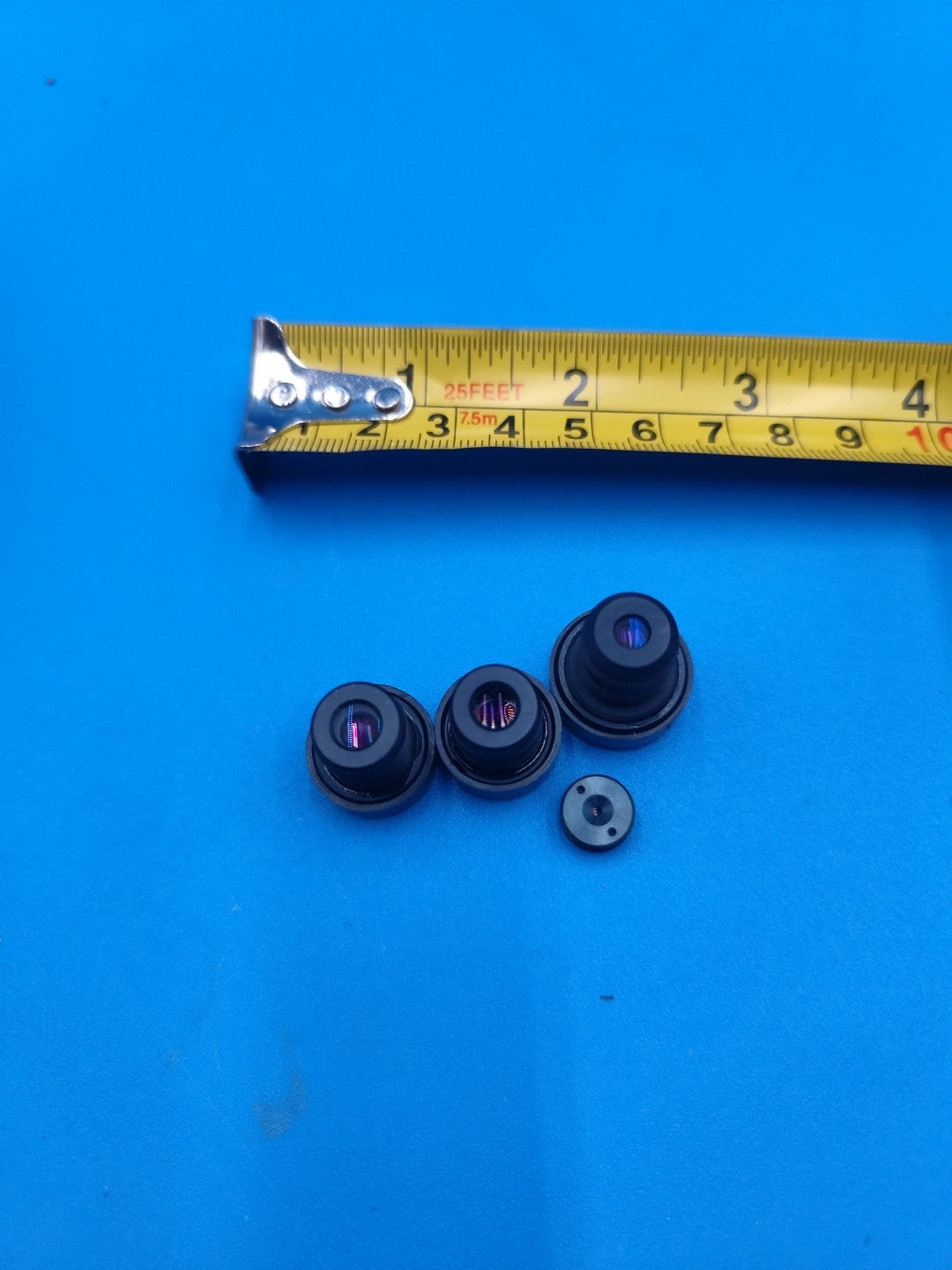 Set Of Four Small Microscope Lenses Lens