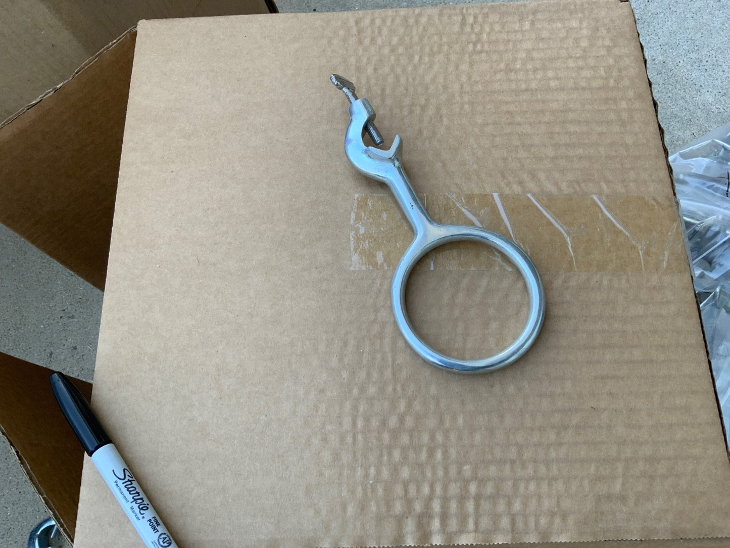 laboratory clamp or ring for column flask etc