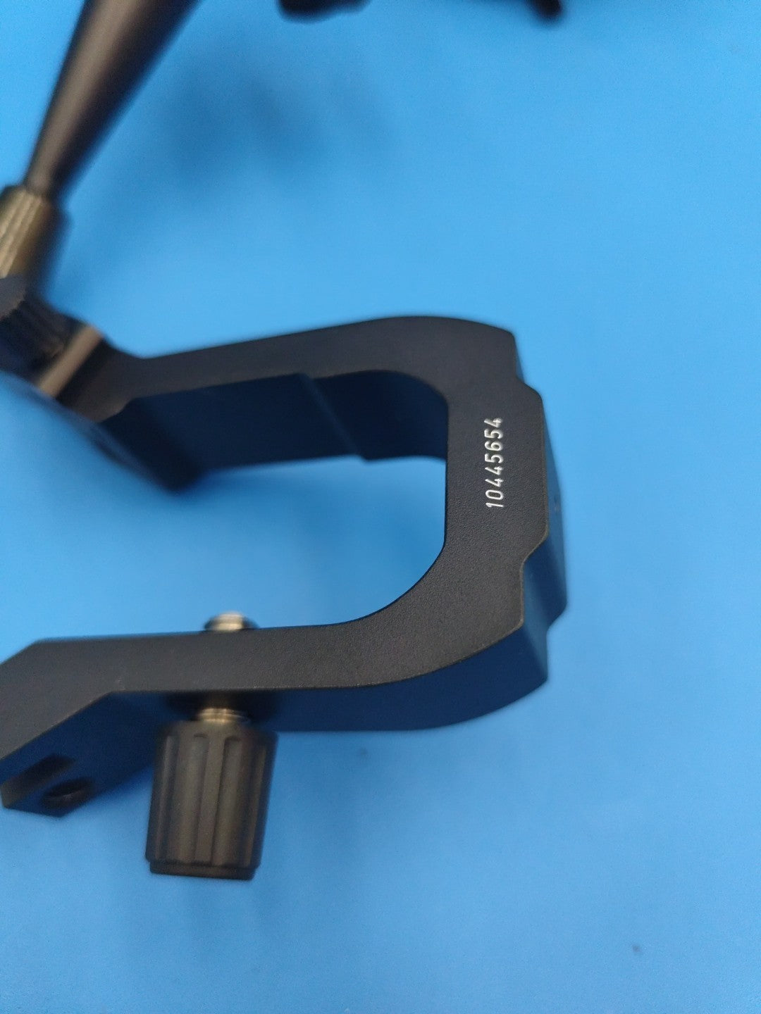 Leica Stereo Microscope Clamp 10445654 With Arm And  Optic Light