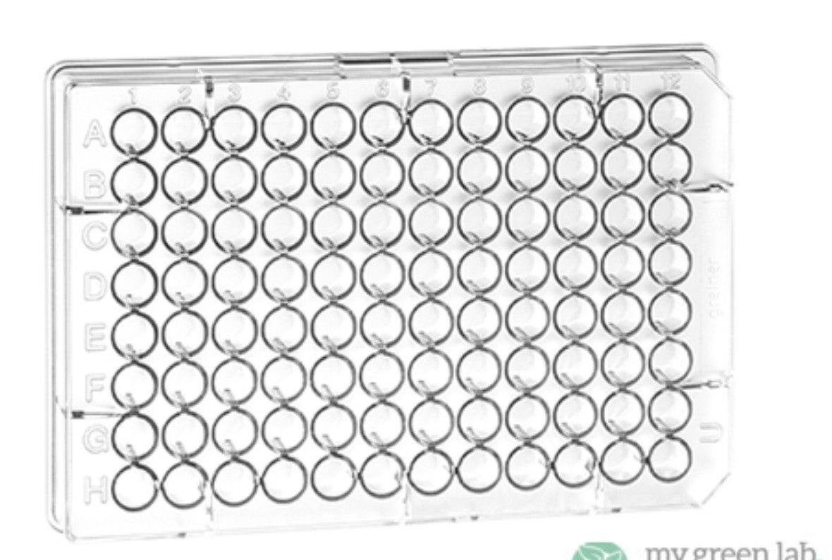 Greiner Bio-One 650101 MICROPLATE 96 WELL PS U-BOTTOM Case 100