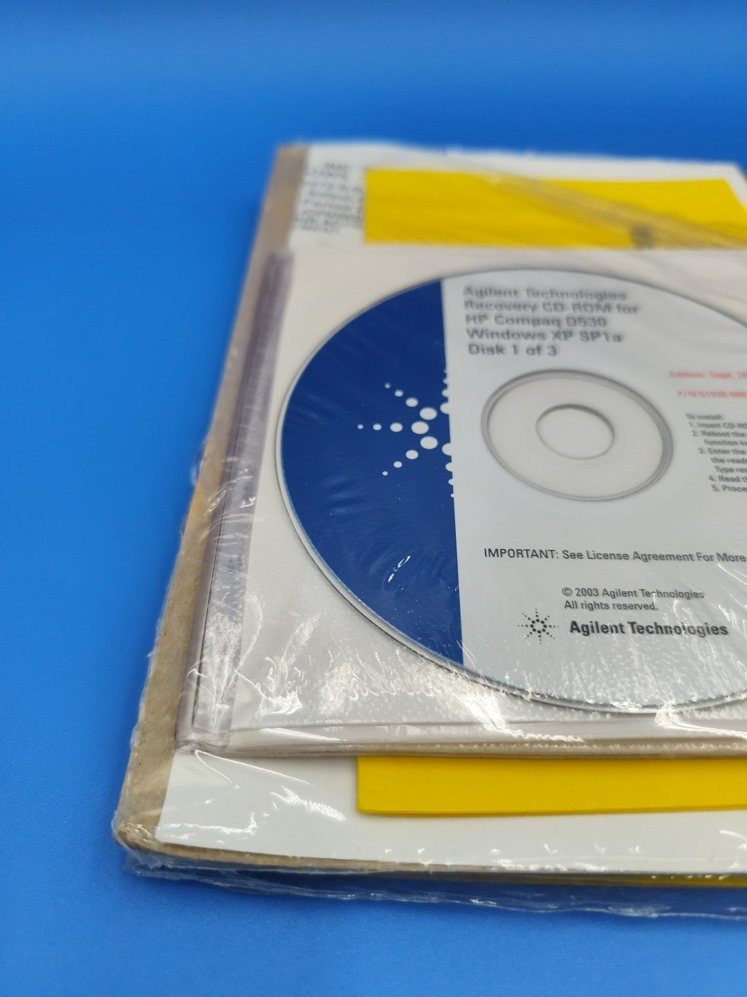 agilent technologies recovery cd-rom hp compaq d530 3 CDs New