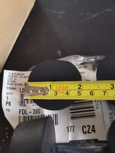 Rubber Stopper 1 Hole Size 10 Lot Of 2