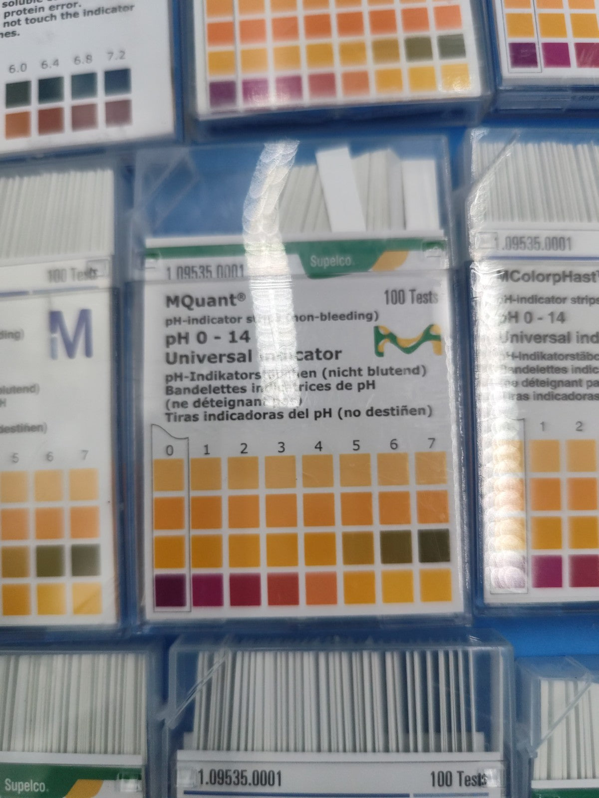 Lot Of pH Testing Paper Strips Indicator Millipore Supelco Etc