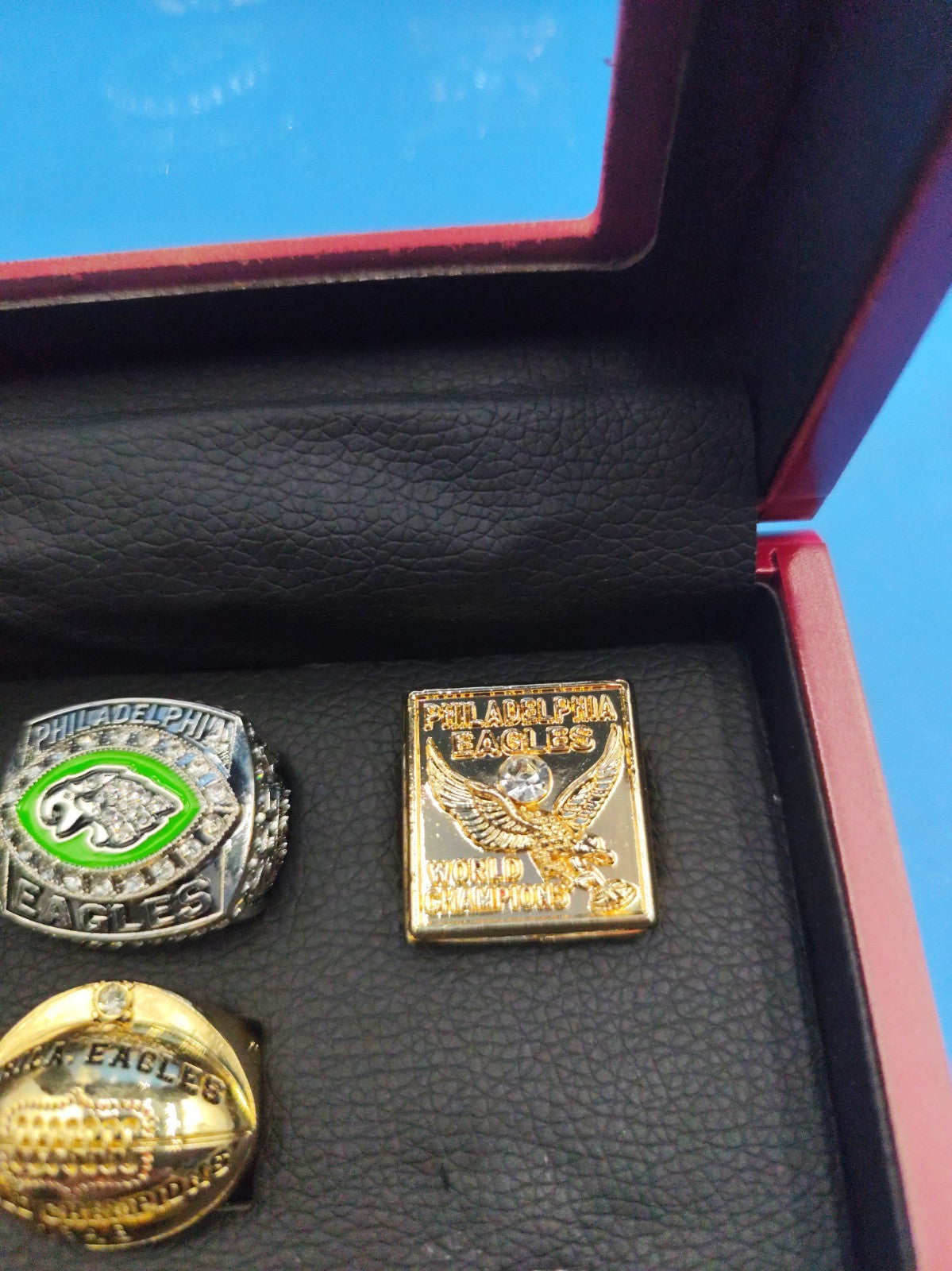set of Philadelphia Eagles football championship rings Set 7