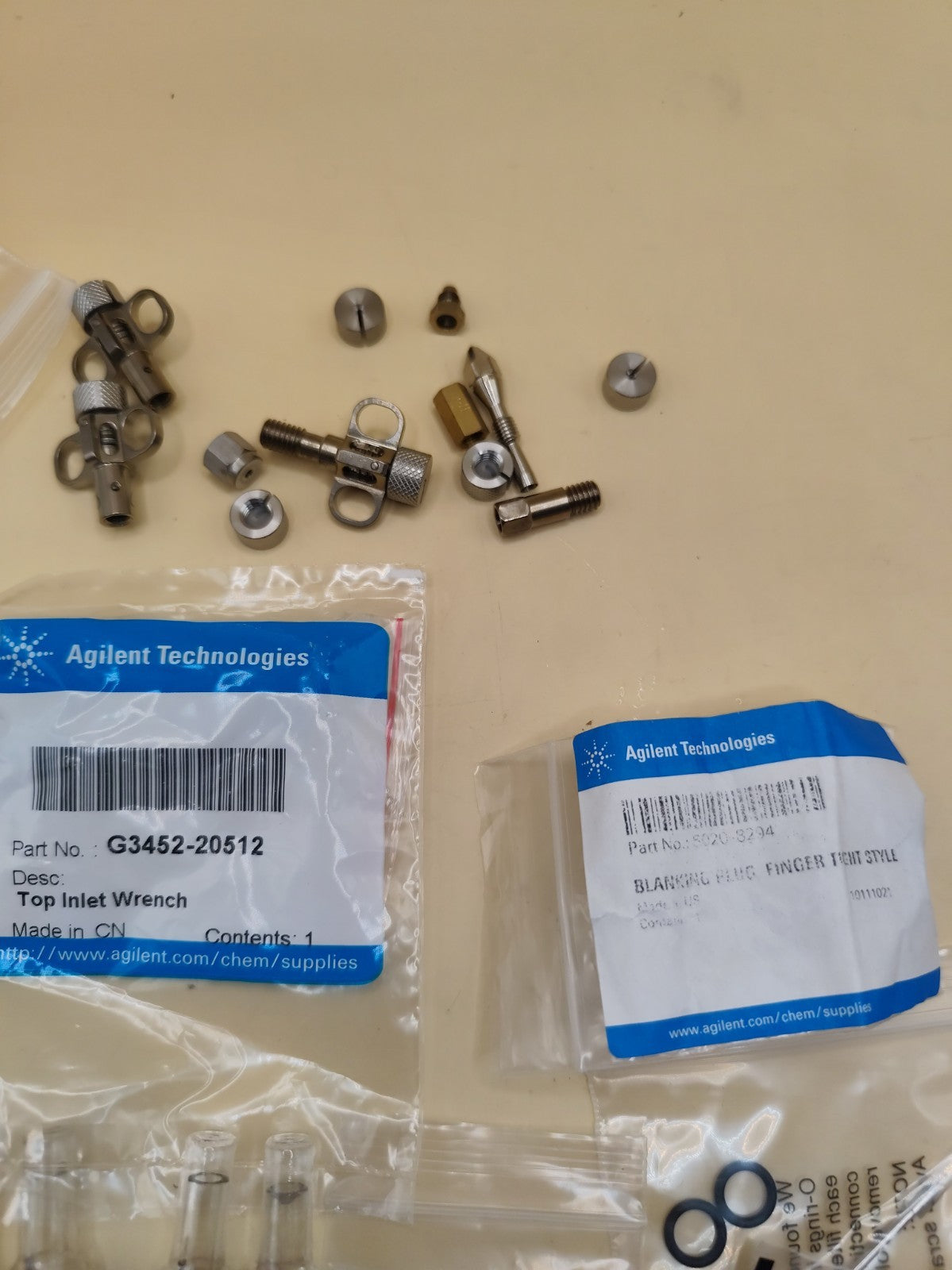 Lot Of New And Used And Open Pack Agilent Supplies