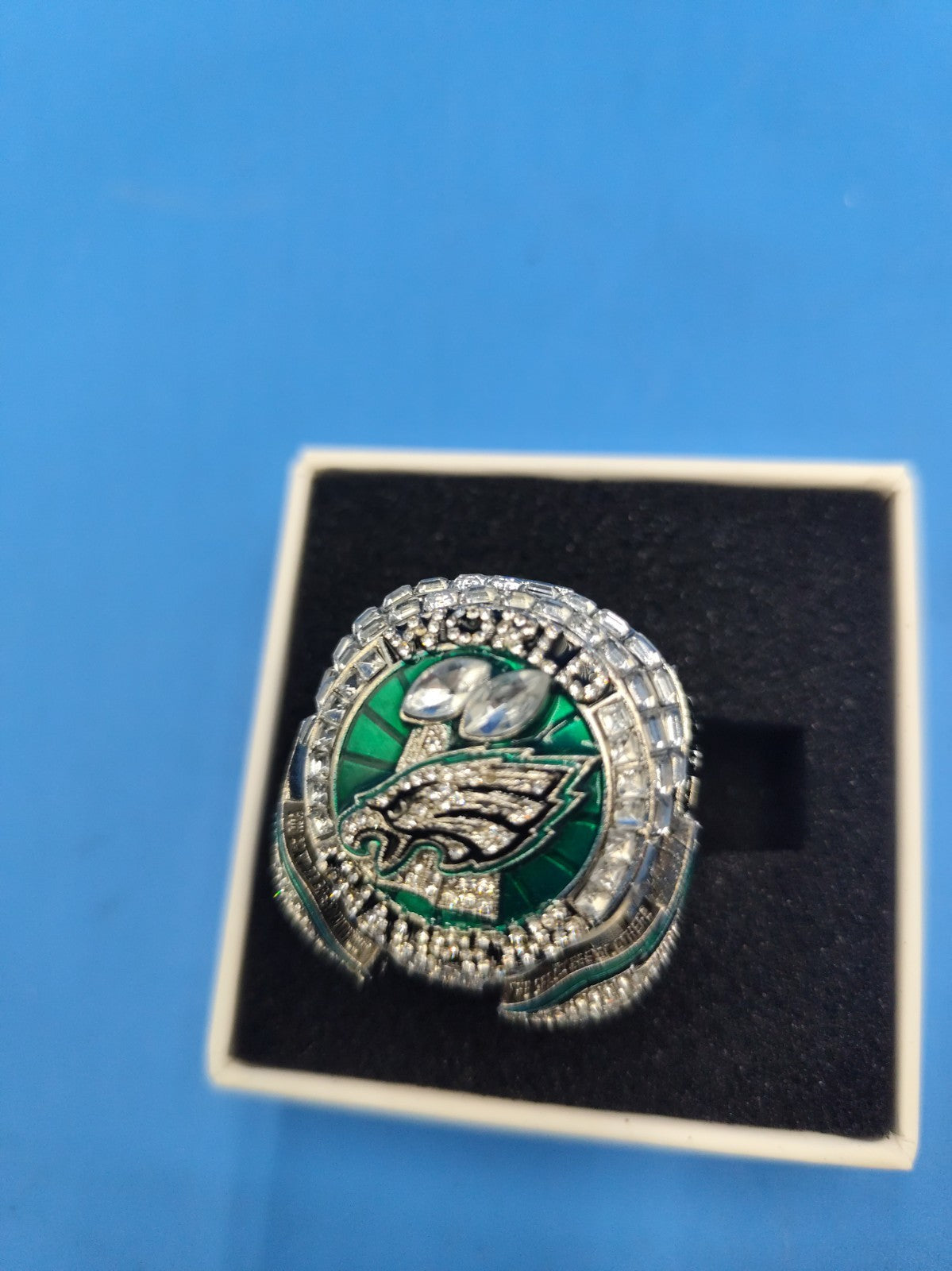 Hurts Eagles Fan Collectors Ring Superbowl Champions