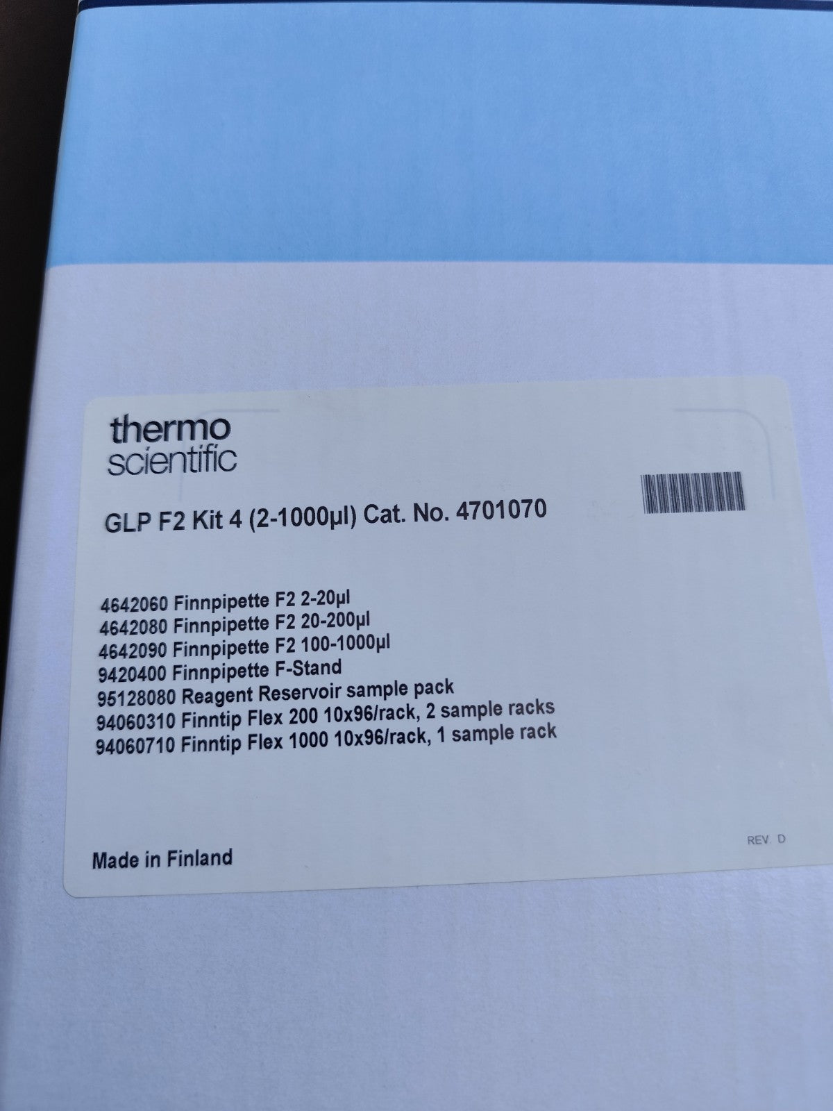 thermo scientific  GLP F2 Kit 4 (2-1000µl) 4701070