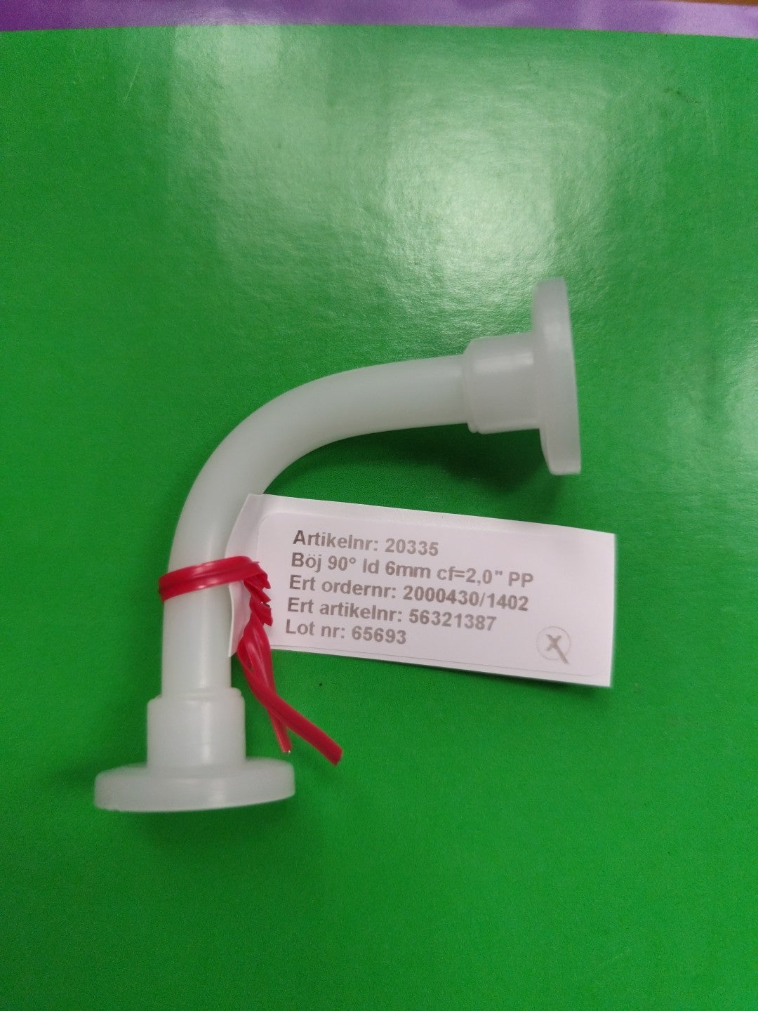GE Elbow 20335 90 degree id 6mm cf=2,0 pp