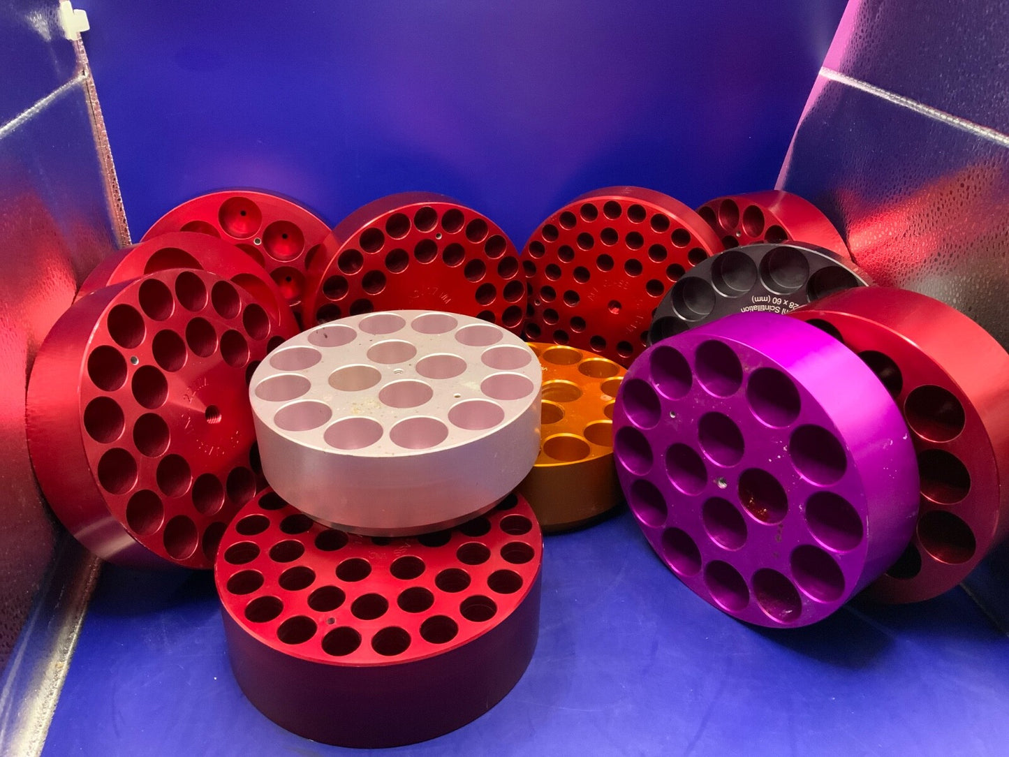 Round Metal Reaction Block from ChemGlass Ace Glass etc