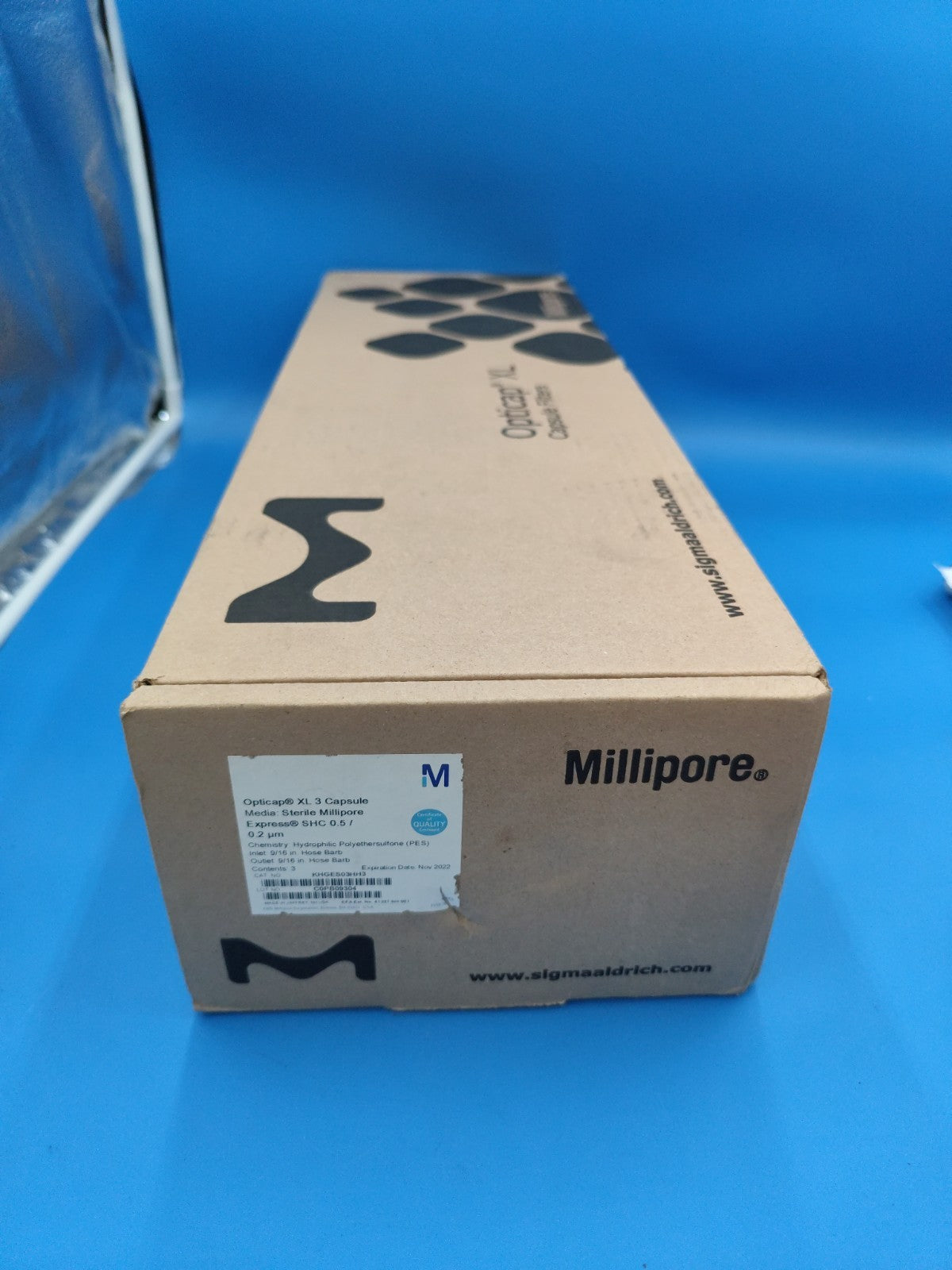 KHGES03HH3 Millipore Express SHC 0.5 0.2µm, Opticap XL 3 Capsule PES 9/16 Hose