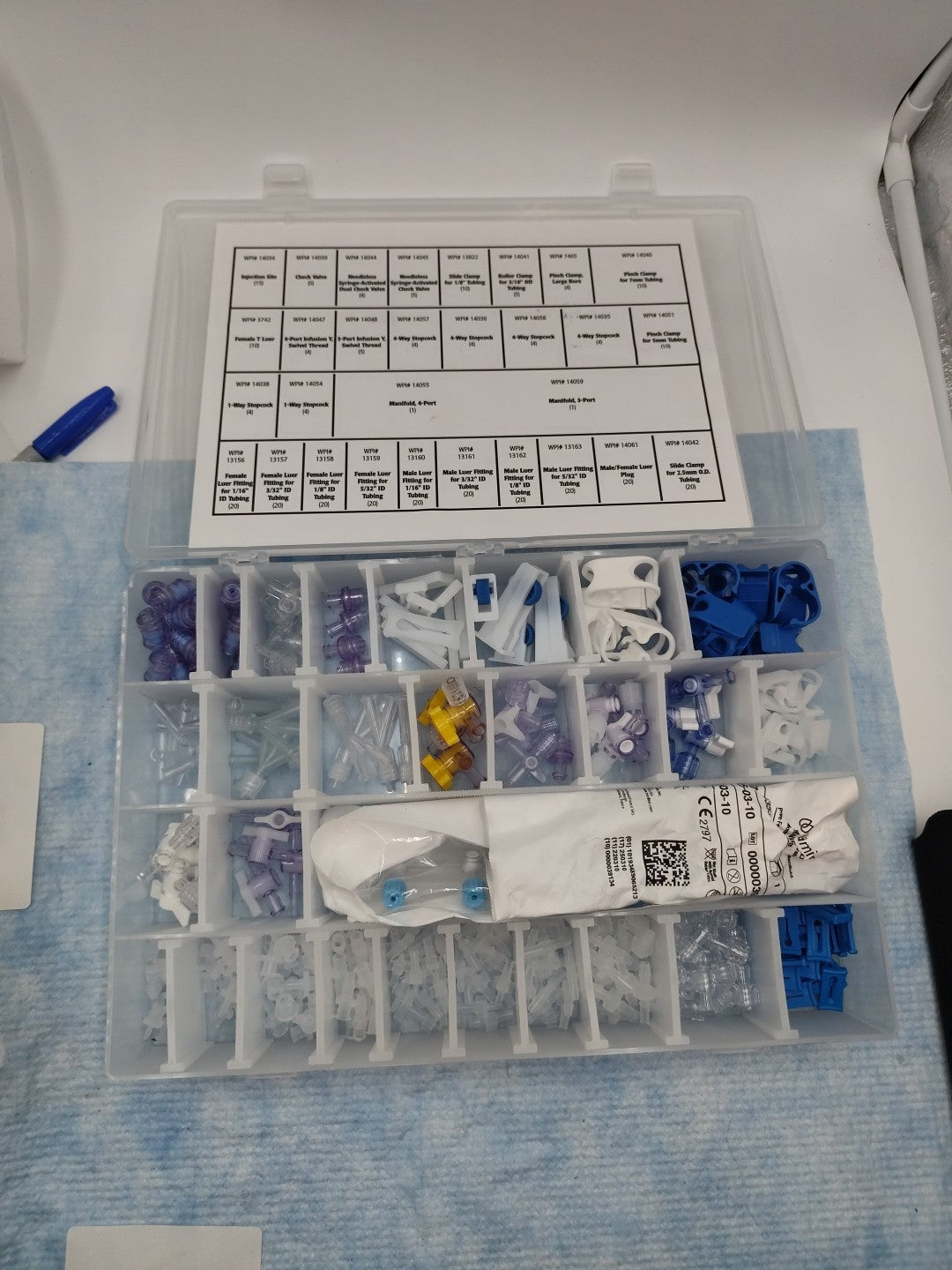 world precision instruments lower valve assortment fittings 14011