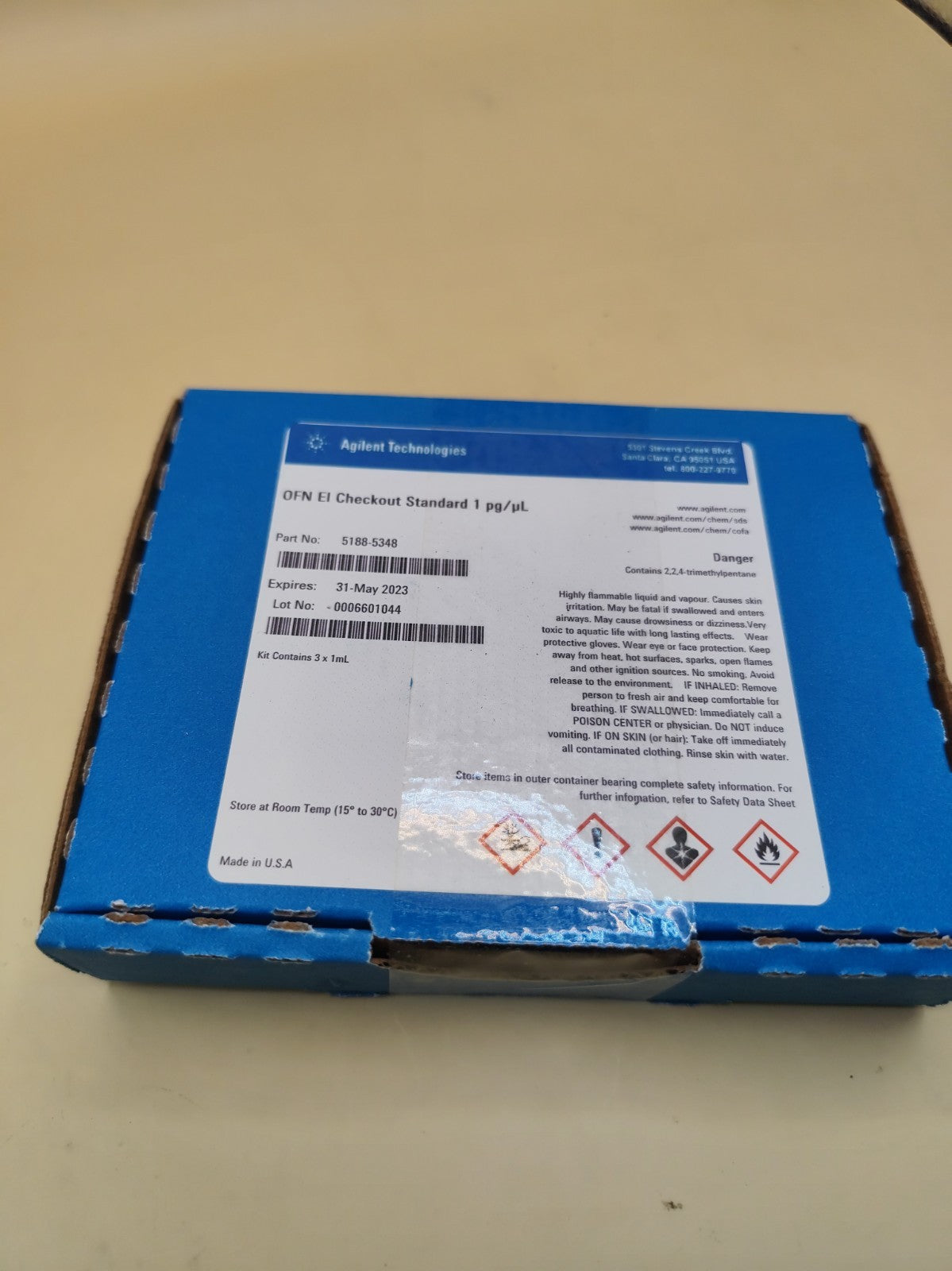 Agilent OFN EI Checkout Standard P/ N 5188-5348
