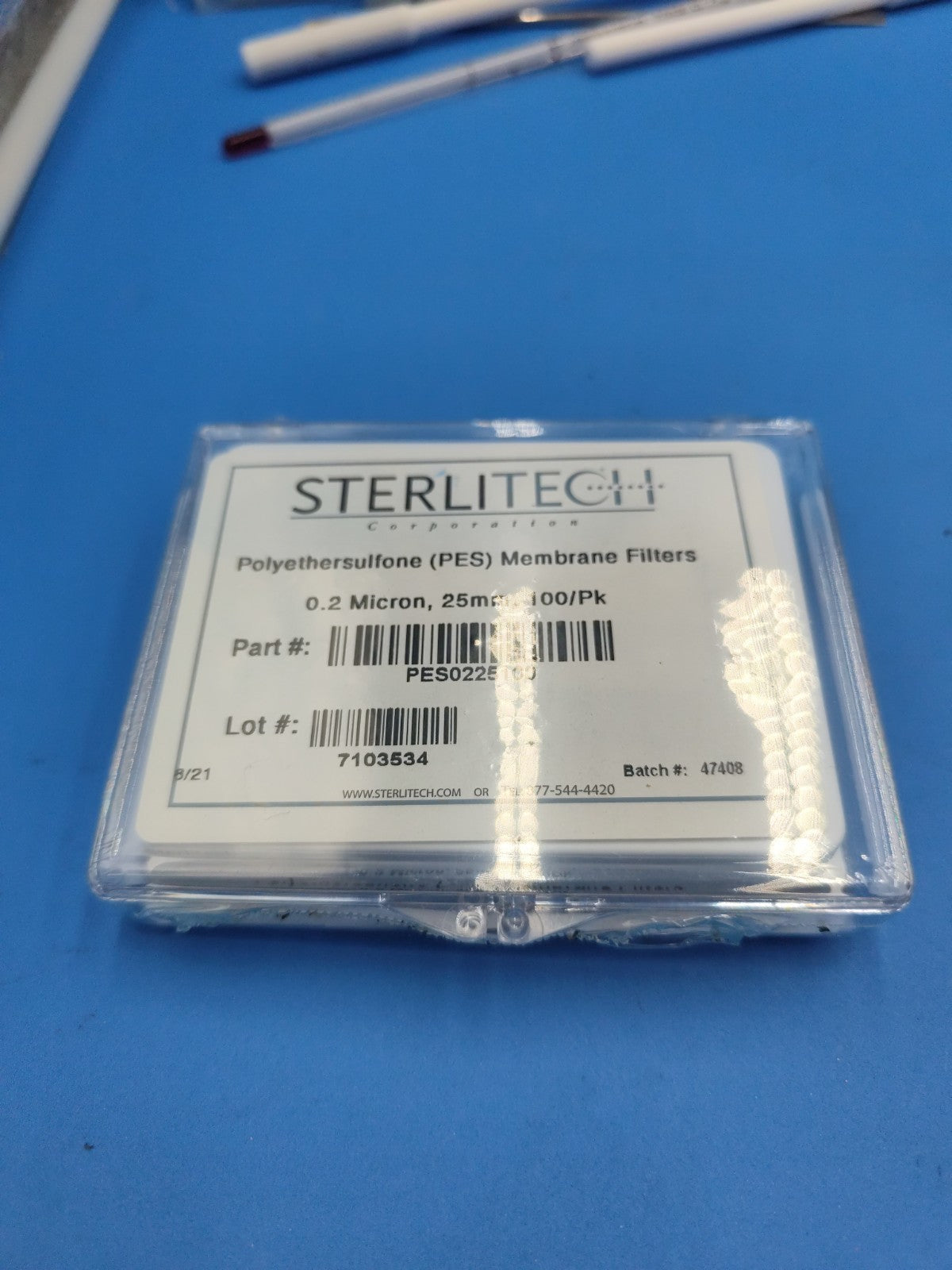 Polyethersulfone (PES) Membrane Filters, 0.2 Micron, 25mm, 100/Pk