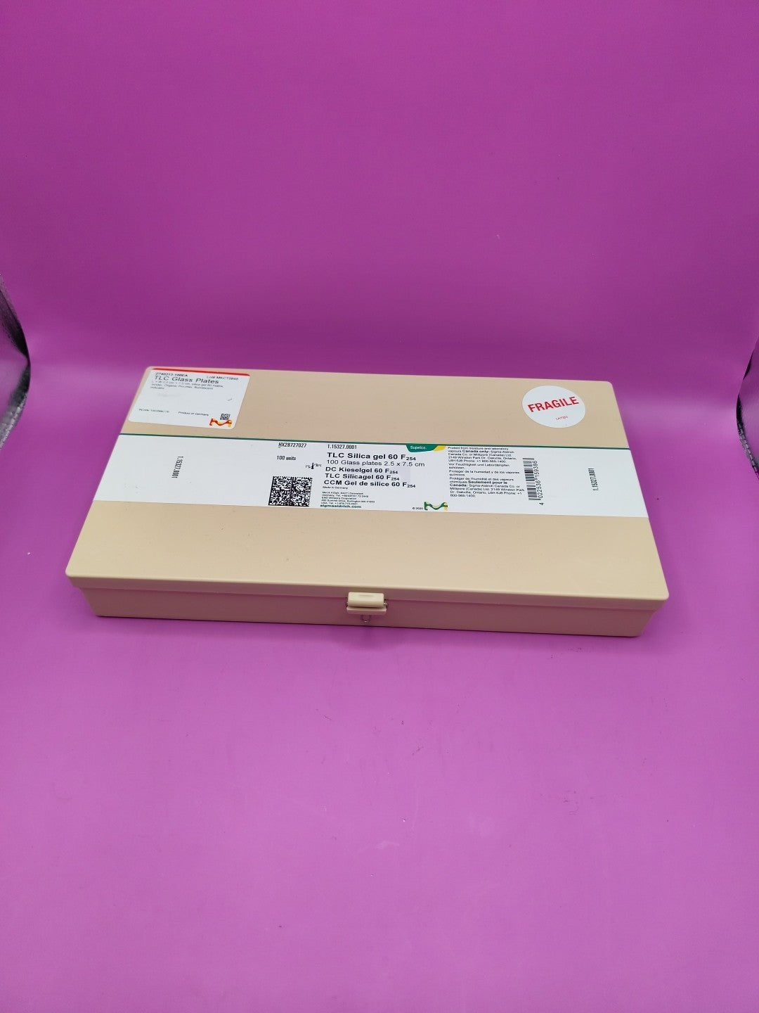 Millipore 100 Plates TLC Silica Gel 60 F₂₅₄ 2.5 x 7.5cm EMD 1.15327.0001