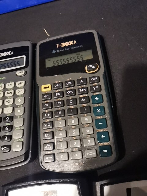 Lot Of 6 Solar Powered Calculator Used Or 5 Texas Instr, OR 4 casio Calculators 