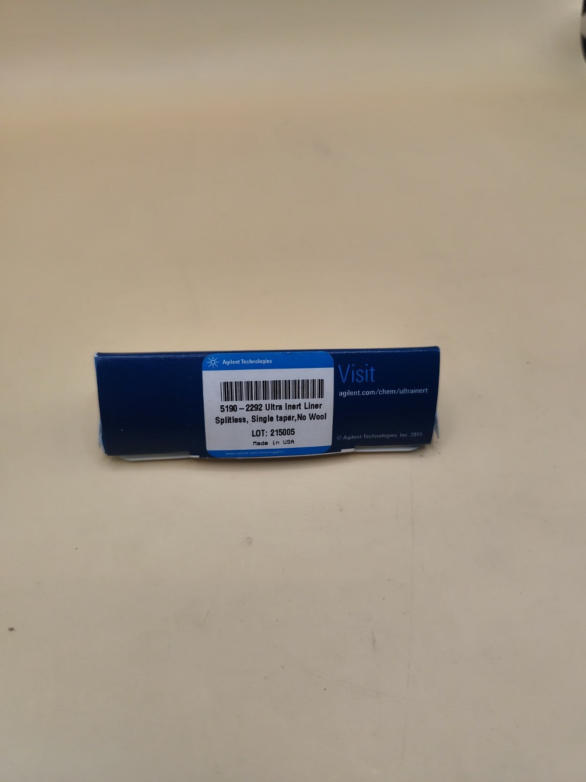 5190-2292 Agilent Ultra Inlet Liner Splitless Single Taper No Wool 