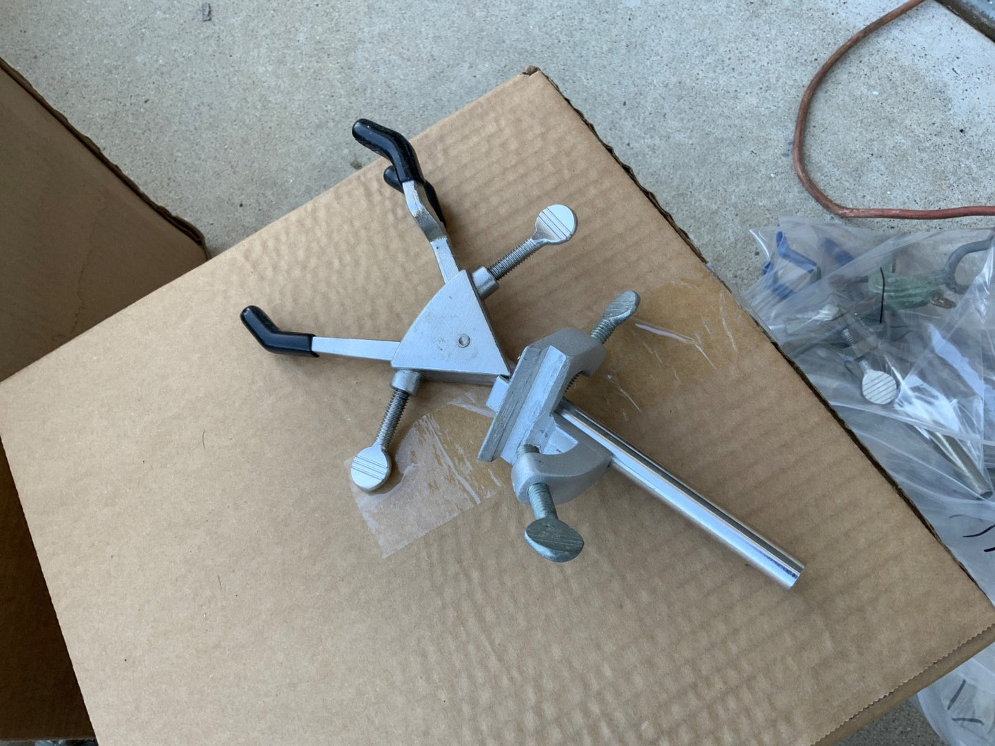 laboratory clamp or ring for column flask etc