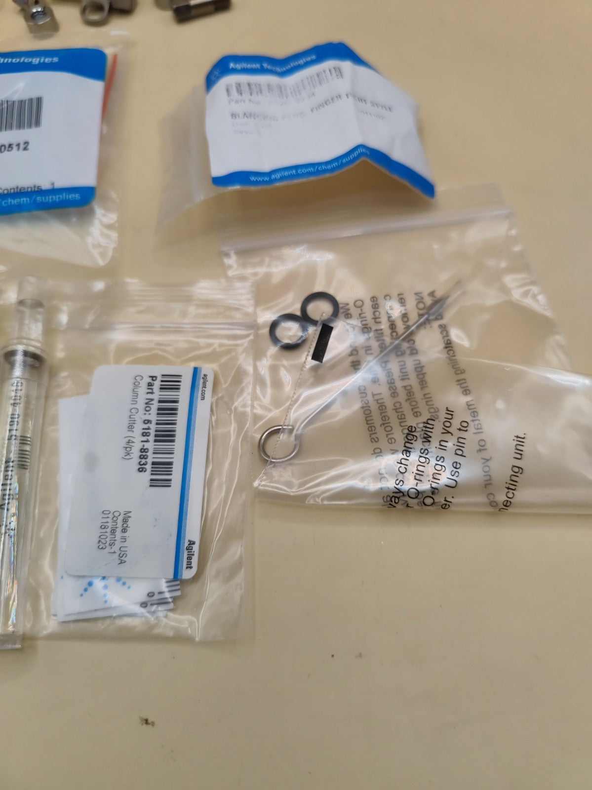 Lot Of New And Used And Open Pack Agilent Supplies