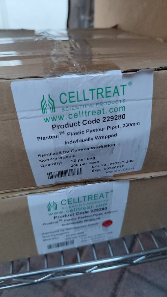 CellTreat Serological Pipet No Graduation Sterile Individually Wrapped Cs 150