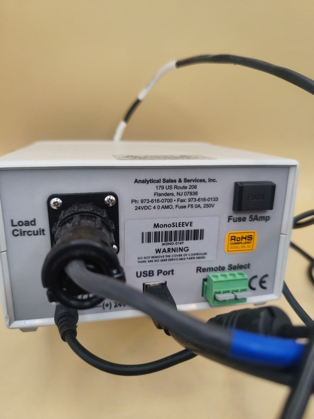 Analytical Sales and Services Monosleeve Controller with Heater Column