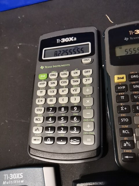 Lot Of 6 Solar Powered Calculator Used Or 5 Texas Instr, OR 4 casio Calculators 