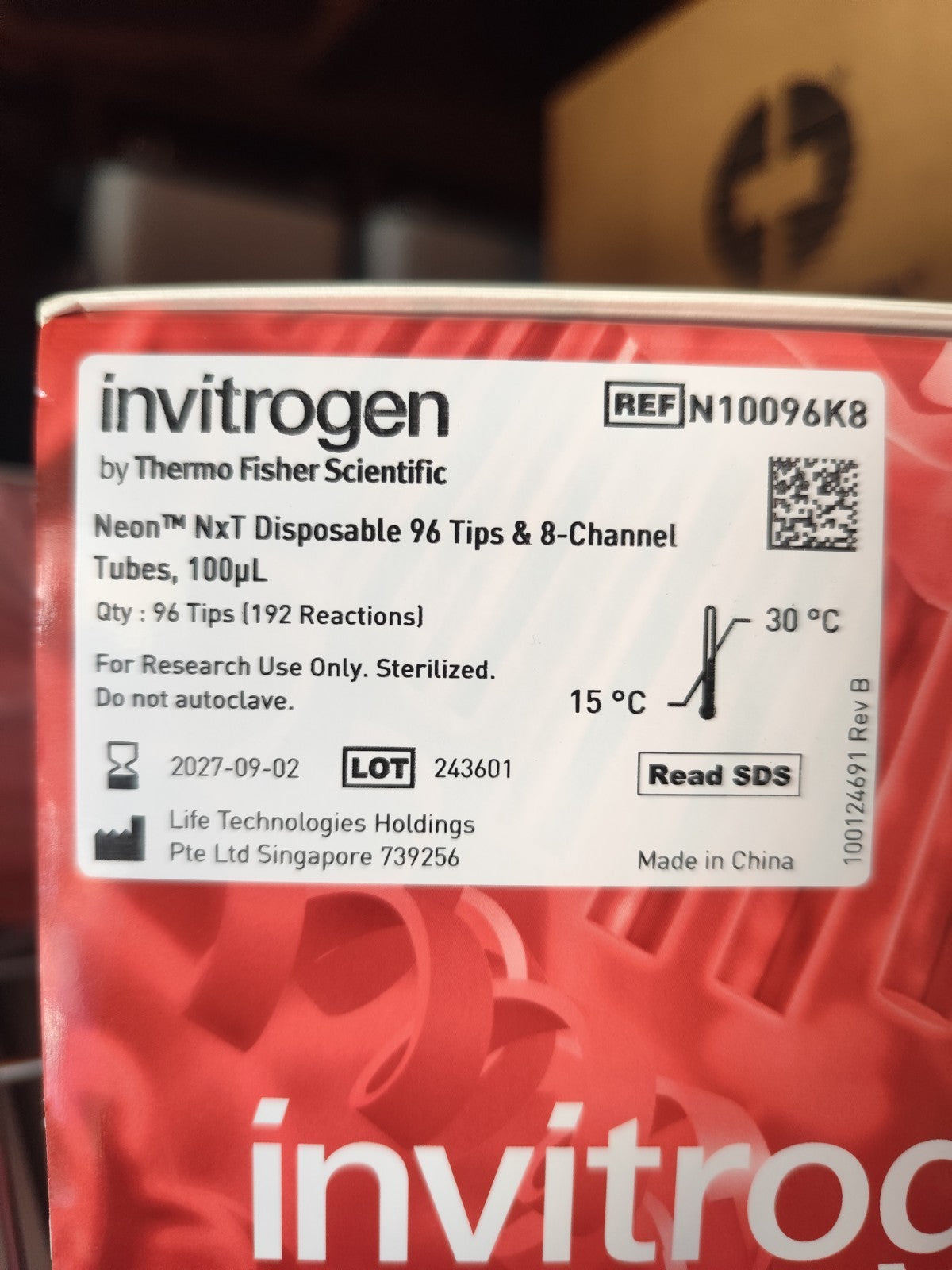 Neon NxT Electroporation System 8-Channel Tubes