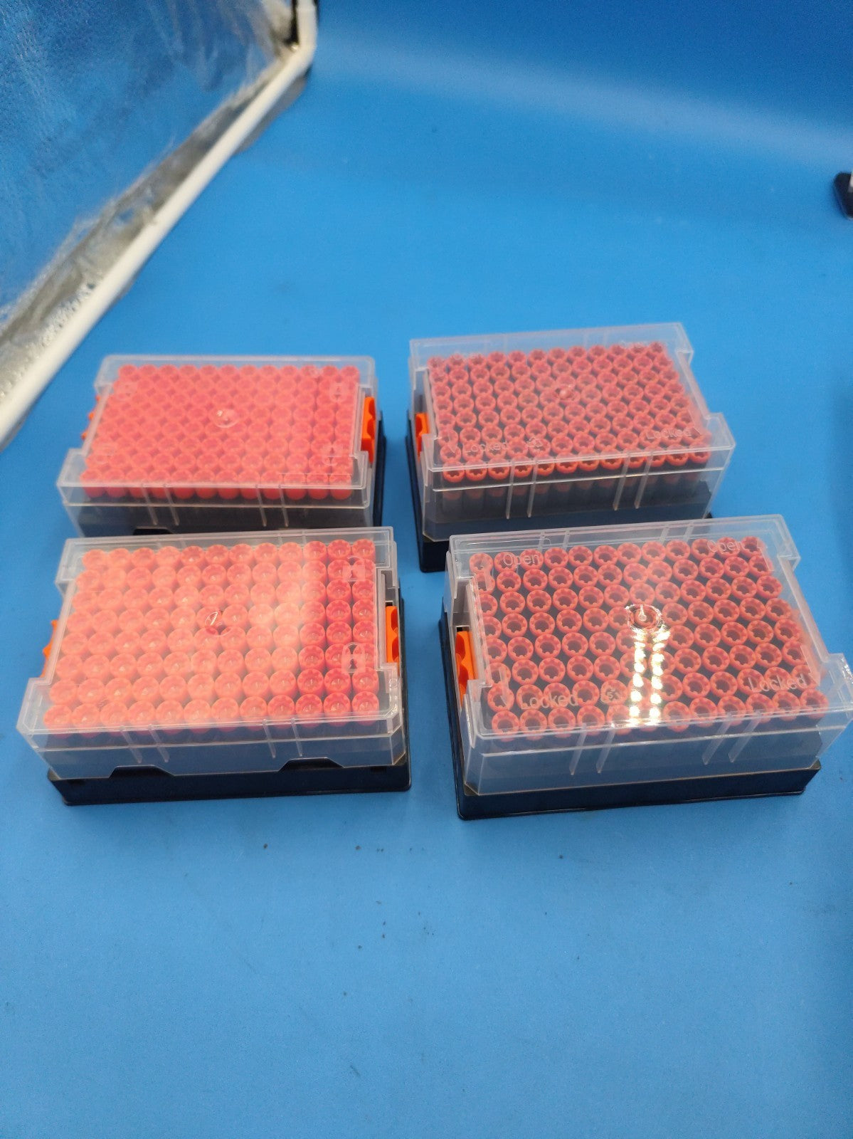 Four Boxes Of Barcode Storage Vials