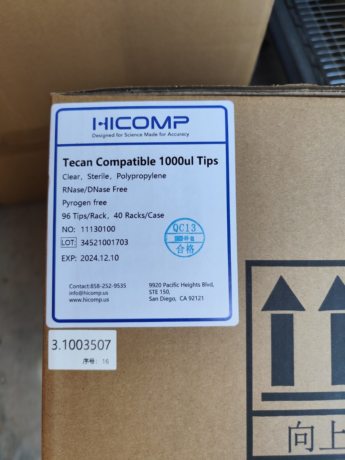 Tecan Compatible Pipette Tips Case