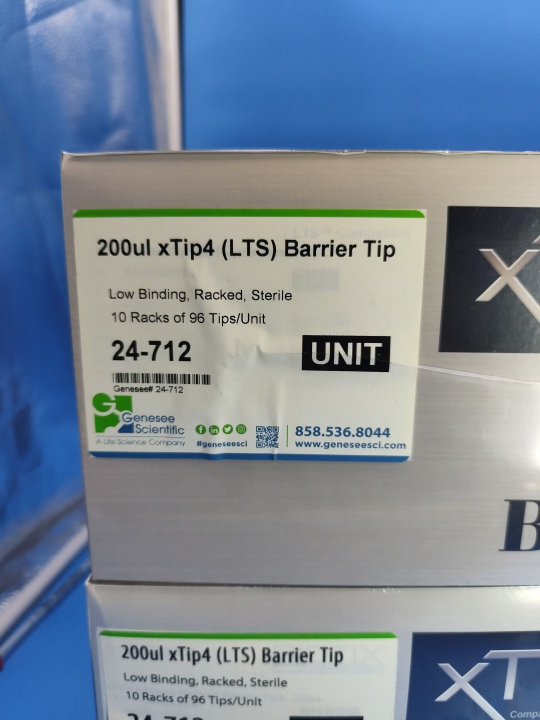 Xtip4 200ul LTD Barrier Tip Low Binding 10 Racks 24-712