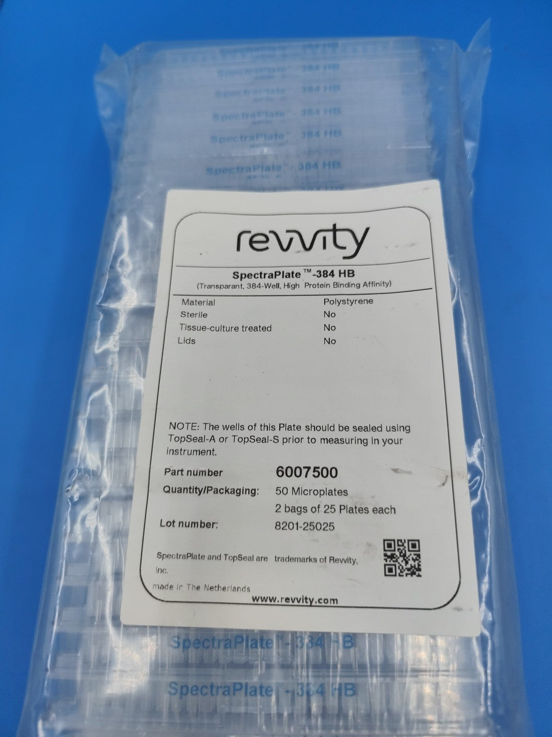 revivity spectraplate 384 HB Sleeve Of 25 Plates 6007500