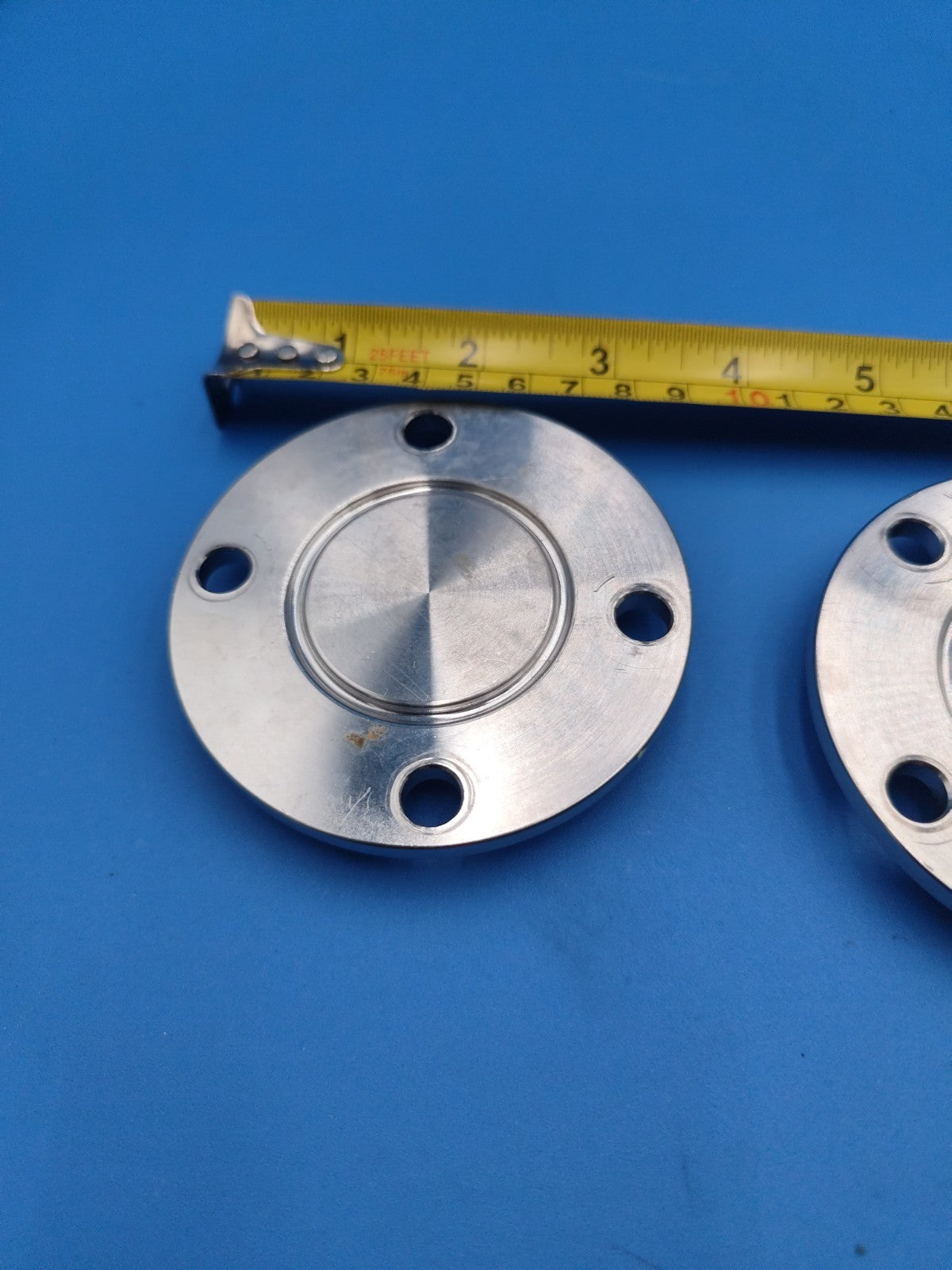 One stainless steel blind flange