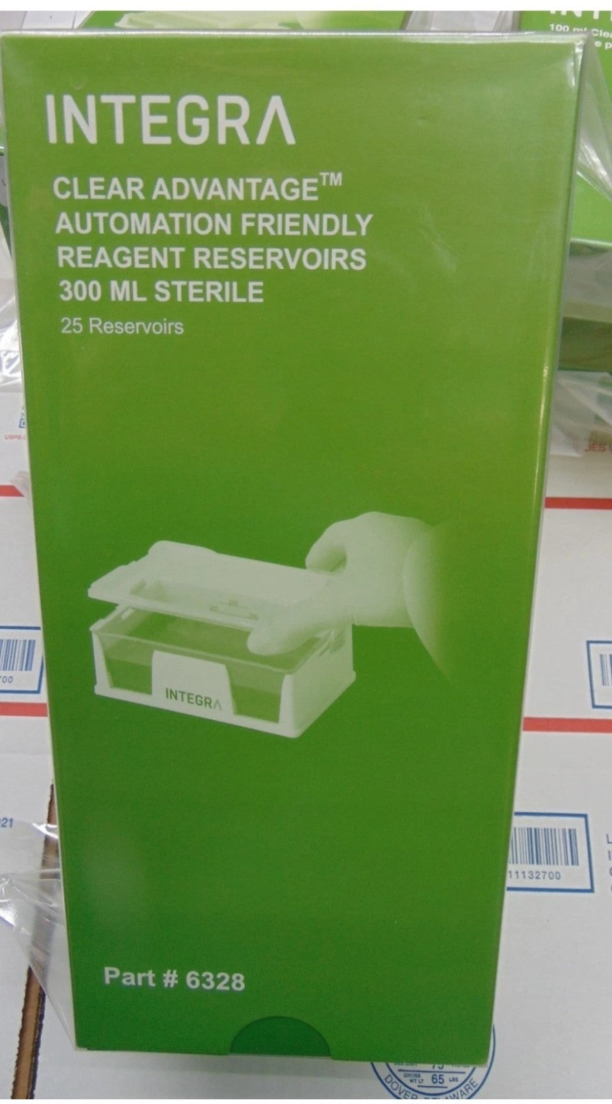 Integra 6328  Reagent Sterile 300 ML Reservoirs Box Of 25