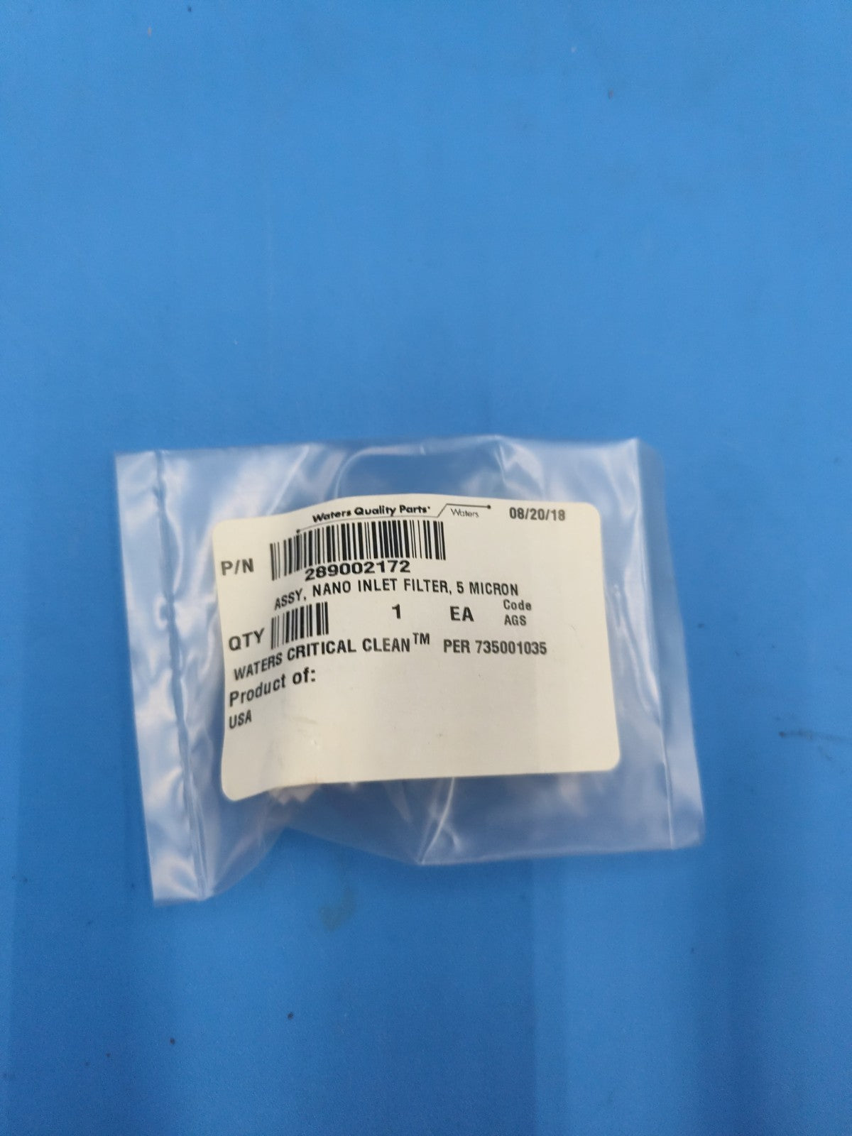 Waters 289002172 In-Line Solvent Filter Assembly 5µm 5 Micron