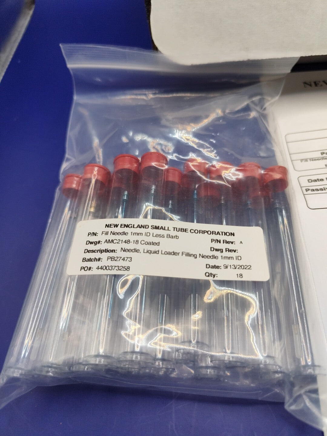 Fill Needle by New England Small Tube Corp 1mm 1.5mm 2.5mm